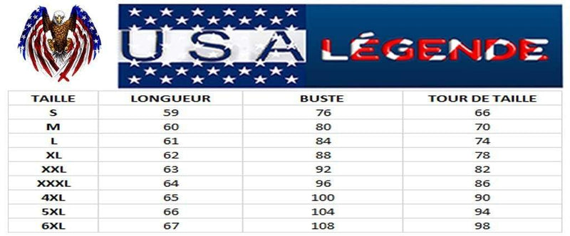 guide des tailles debardeur americain femme paillette