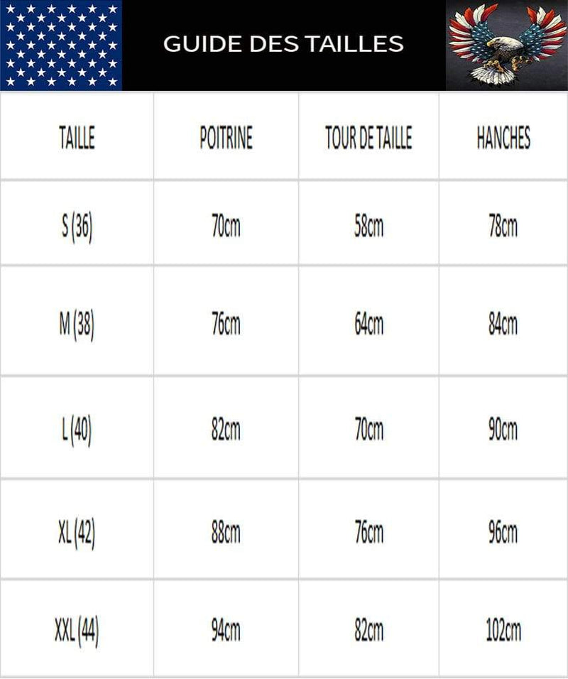 guide des tailles maillots de bain americains femme