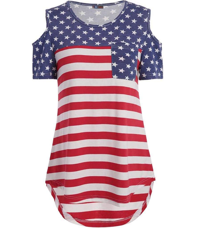 haut americain epaule denudee