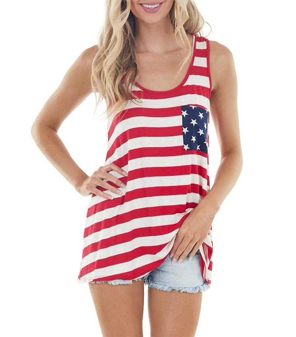 haut imprime banniere amerique femme