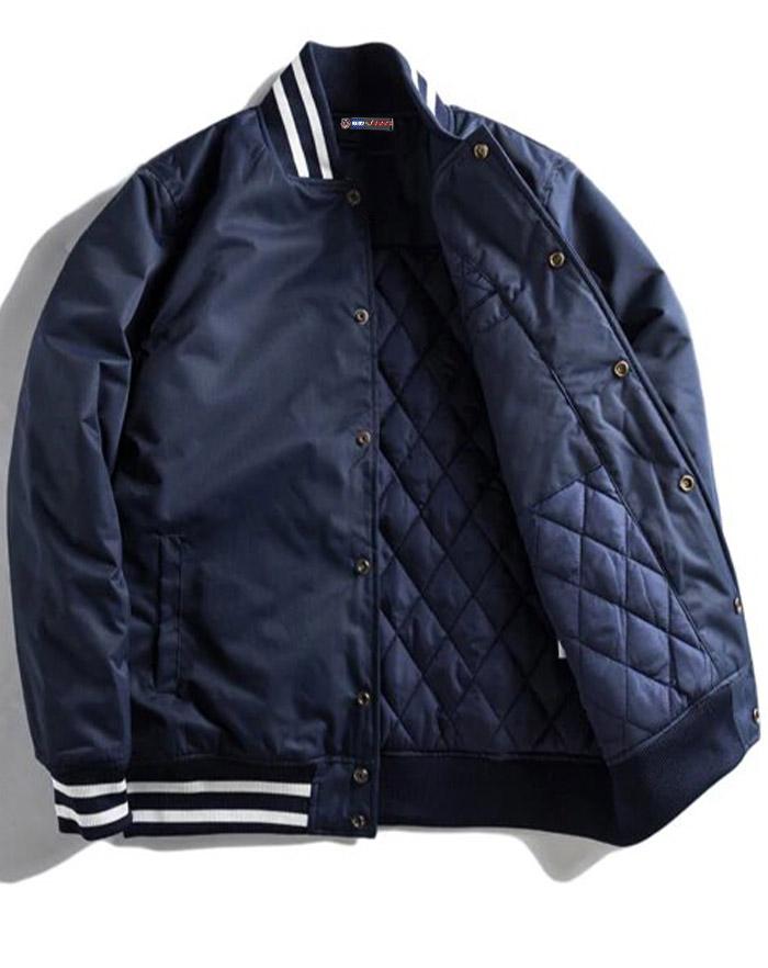 interieur blouson letterman matelasse