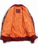 interieur veste cuir aviateur us