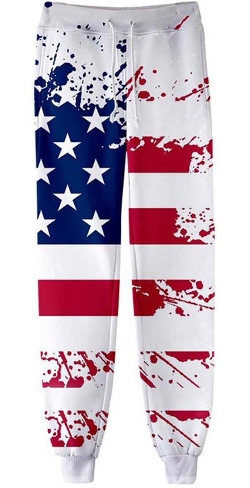 jogging drapeau etats unis amerique