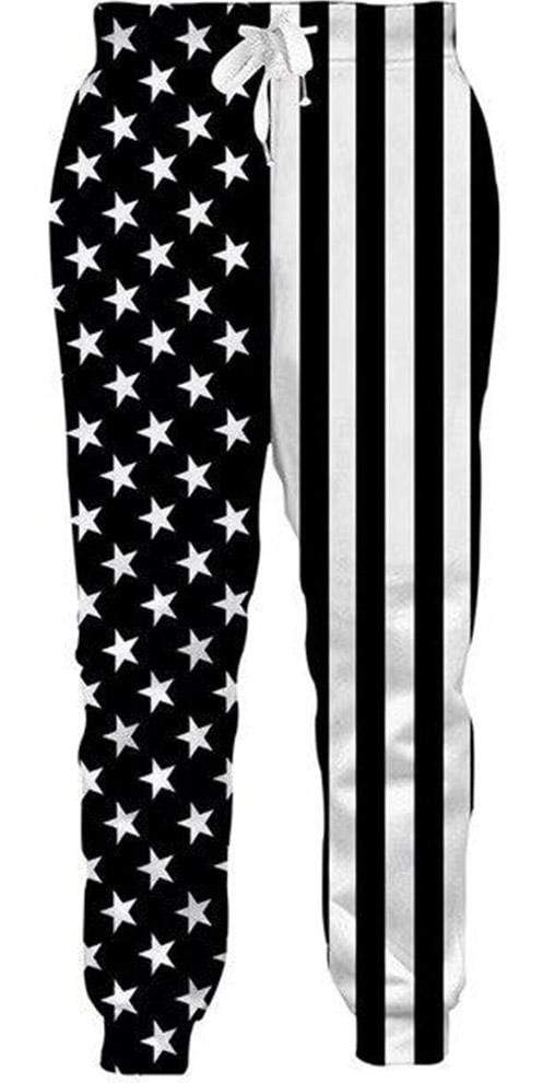 jogging style sarouel drapeau americain