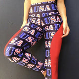 legging femme banniere usa