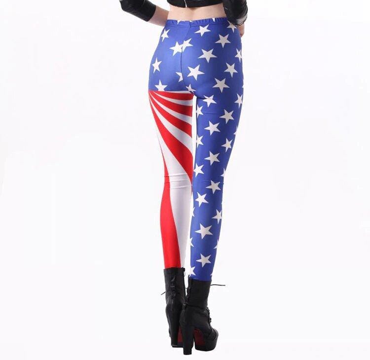 legging sexy fitness couleurs americaines
