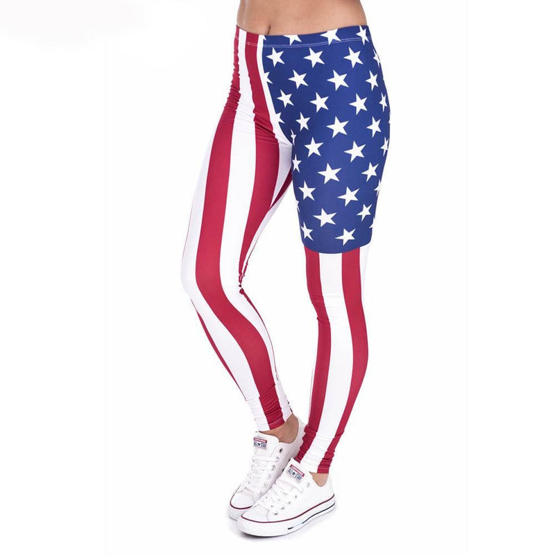 legging drapeau us pour femme
