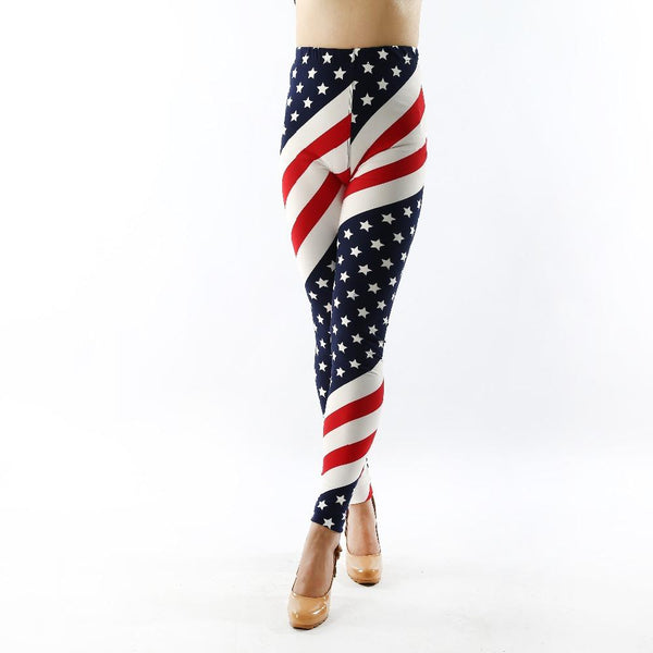 legging fitness drapeau americain