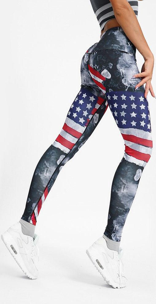 legging sport drapeau etats unis 