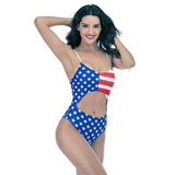 maillot americain une piece echancre