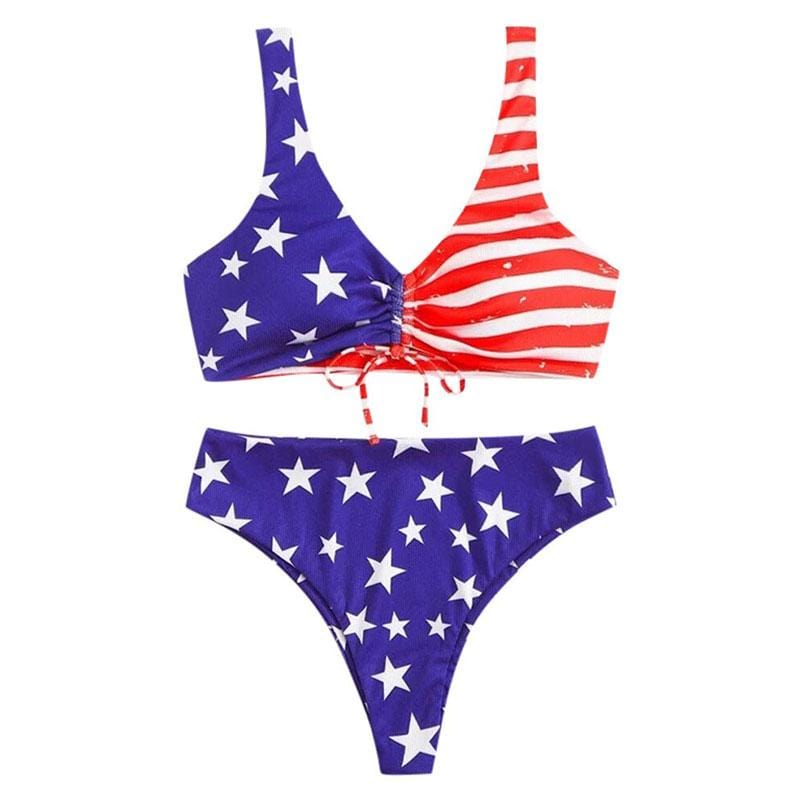 maillot de bain bandeau drapeau États Unis