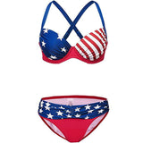 maillot de bain femme imprime usa