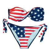 maillot de bain usa en bandeau