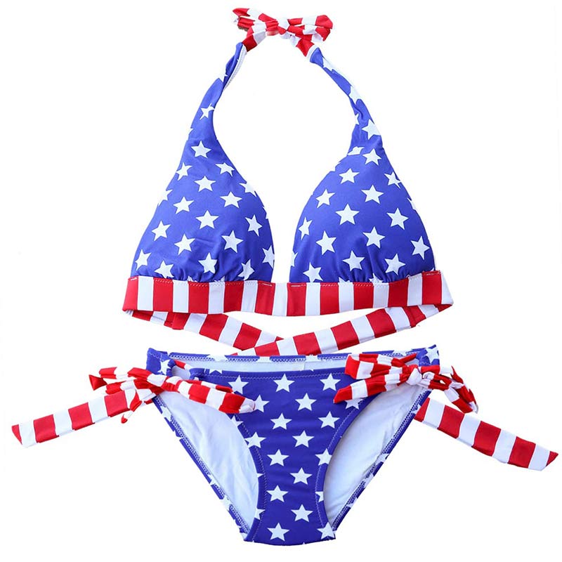 maillot femme look americain