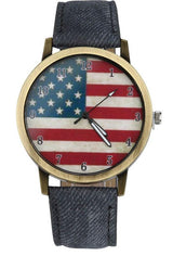 montre grise etendard usa