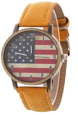 montre vintage drapeau us