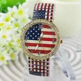 montre bracelet fanion us strass