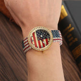 montre poignee drapeau usa