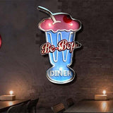 panneau retro metal restaurant usa
