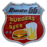 panneau fastfood americain vintage
