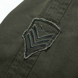 patchwork armee americaine blouson