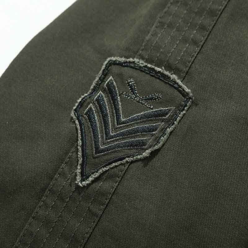 patchwork armee americaine blouson