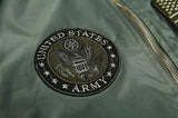 patchwork logo us army veste