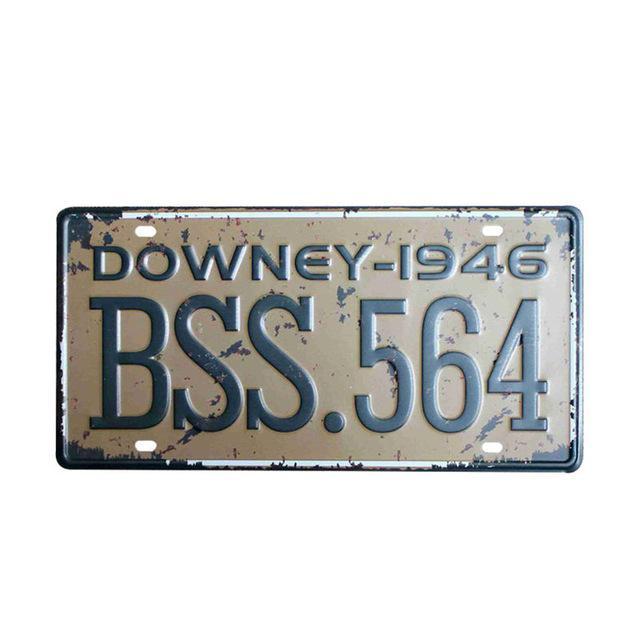 plaque automobile downey usa