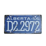 plaque automobile vintage alberta