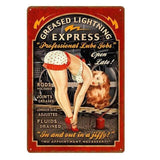 plaque deco pin up train