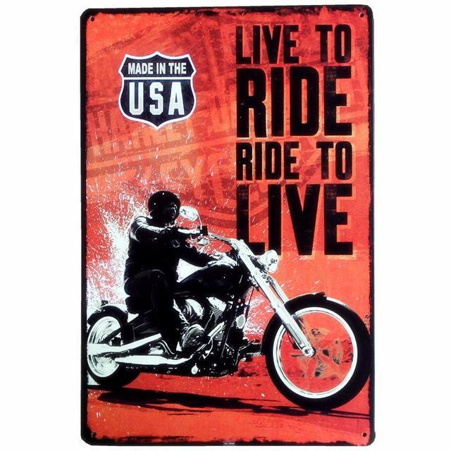 plaque live to ride ride to live