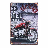 plaque moto love route 66