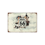 plaque pin up route 66