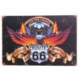 plaque aigle americain live the legend sur route 66