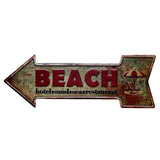 plaque beach vintage