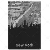 Plaque New York Déco