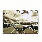 plaque decoration traverser mother road a moto