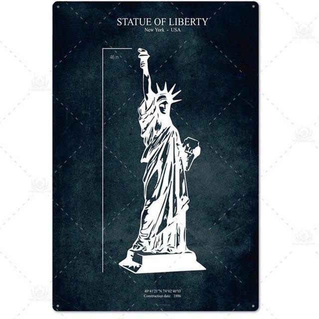 Plaque New York Déco