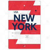 Plaque New York Déco