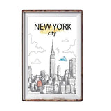 plaque dessin new york