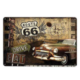 plaque drive voiture collection route 66
