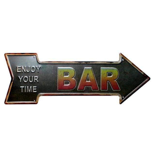 plaque enjoy your time bar