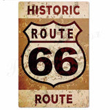 plaque etain etats unis amerique route 66