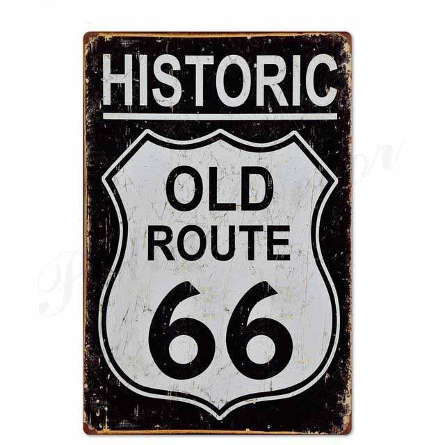 plaque historic route 66