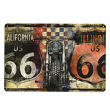 plaque moto california illinois us