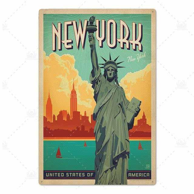 plaque new york statue liberte