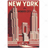 plaque new york the wonder city