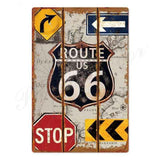 plaque panneau signalisation route 66