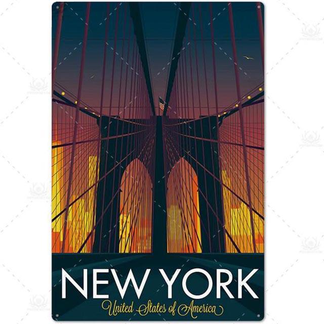 plaque pont brooklyn united states of america
