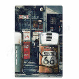 plaque route 66 station essence
